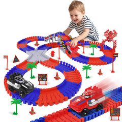 M SANMERSEN Spider Toys Track with 212 pieces boosts creative play and planning.