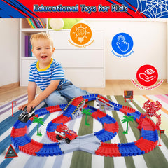M SANMERSEN Spider Toys Track bridge design boosts hands-on imagination.