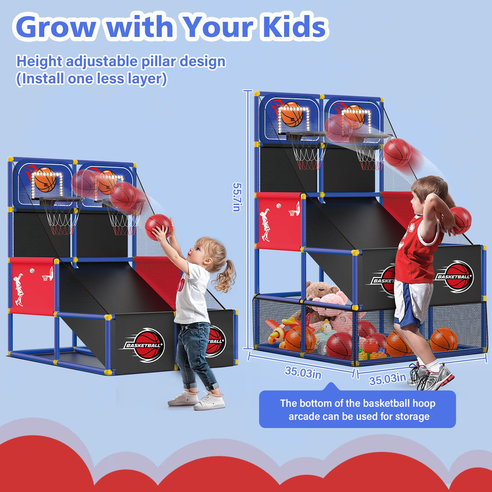 M SANMERSEN sturdy PVC frame supports energetic play.