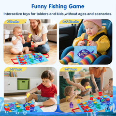M SANMERSEN Toddler Fishing Game soft mat creates immersive play scenes