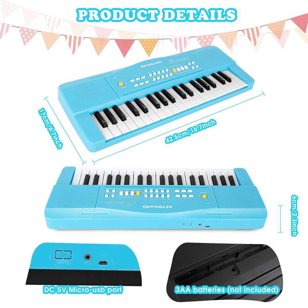 M SANMERSEN toy piano blue packaging box ready for gifting