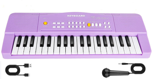 M SANMERSEN toy piano front view showing compact beginner-friendly design.