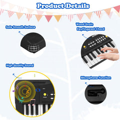 M SANMERSEN toy piano includes a microphone for singing along