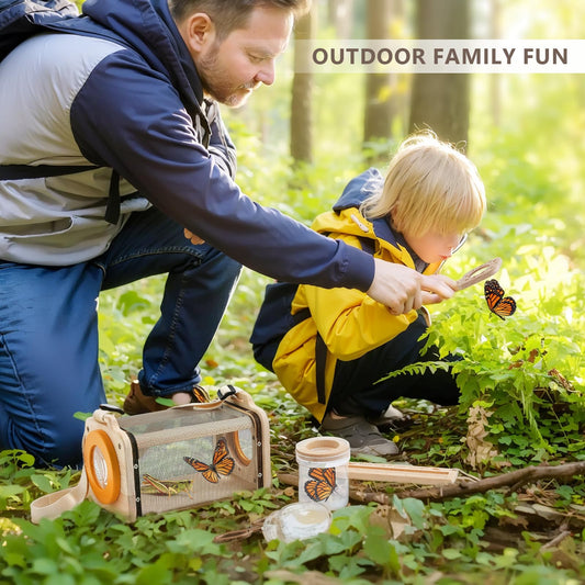 Macabaka bug catcher magnifying glass reveals tiny details during curious outdoor study.