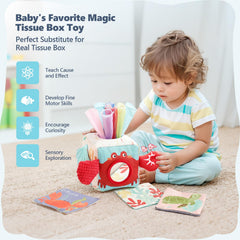 Macabaka wooden ring accessory helps develop grasping skills during playtime.