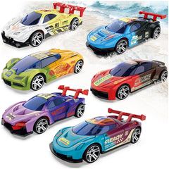 MACALOCA color-changing cars pack 6 enhances bath time with vivid color shifts.