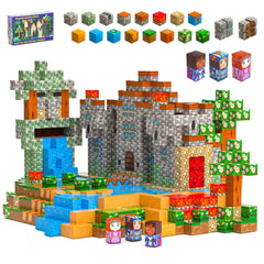 Macasa Family 120-piece magnetic blocks spark creativity with pixel cubes.