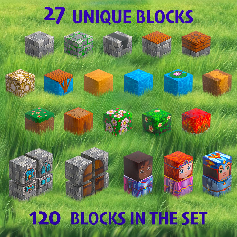 Macasa Family storage bag keeps blocks organized for travel and play.