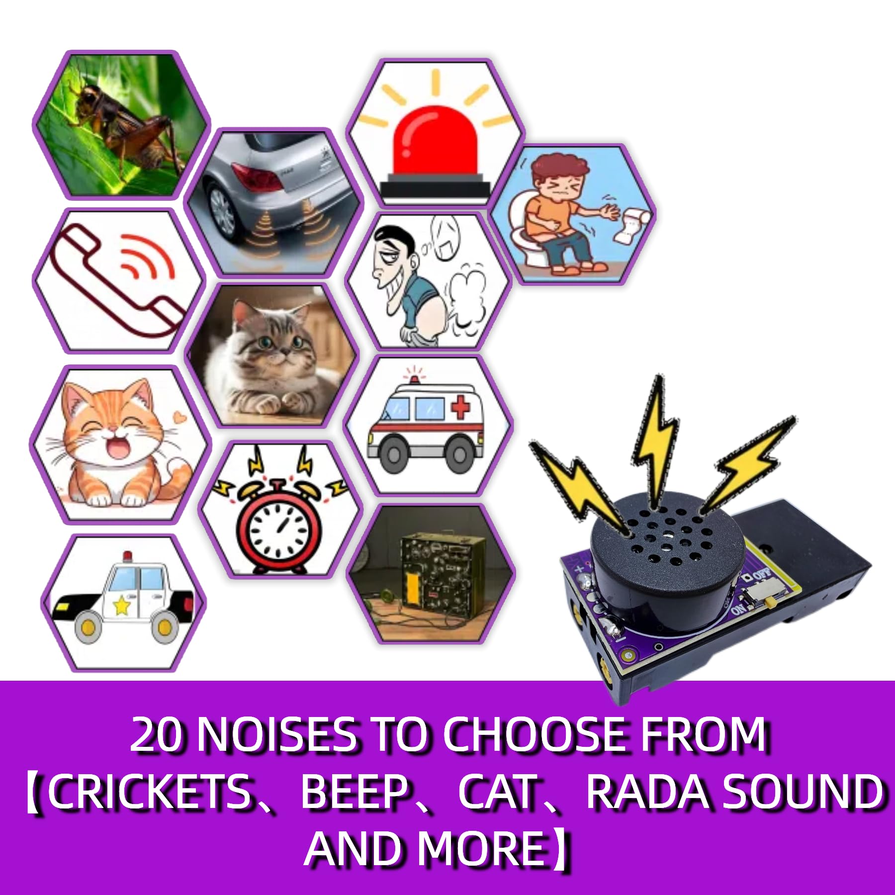 MacroTrek hidden noise device tucked away for subtle playful pranks