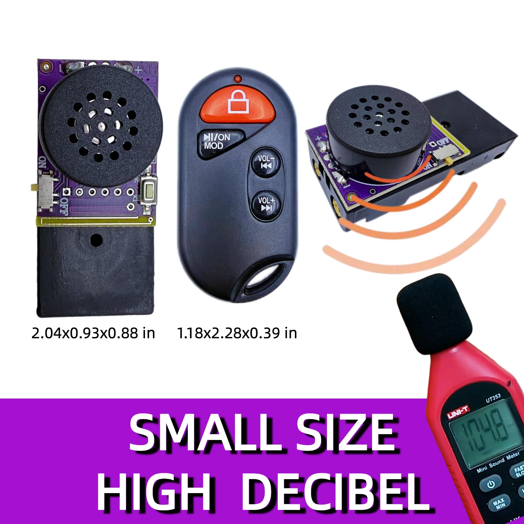 MacroTrek remote controlled noise device with 20 sounds for playful surprises