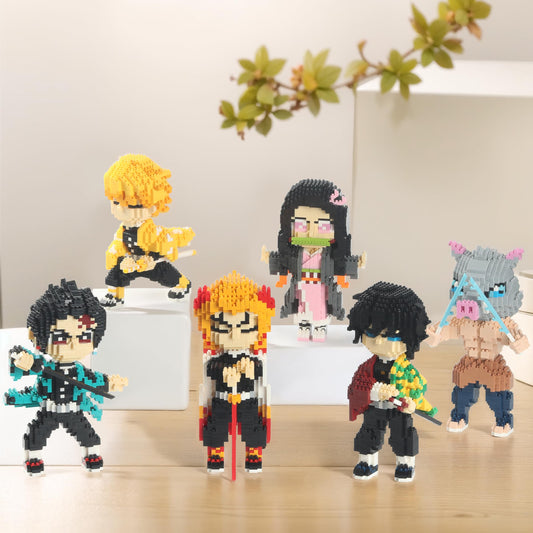 MACTANO Slayer mini block toy featuring Giyuu for desk display.