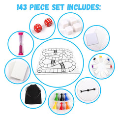 Madanar storage box with lid keeps game pieces organized for quick setup.