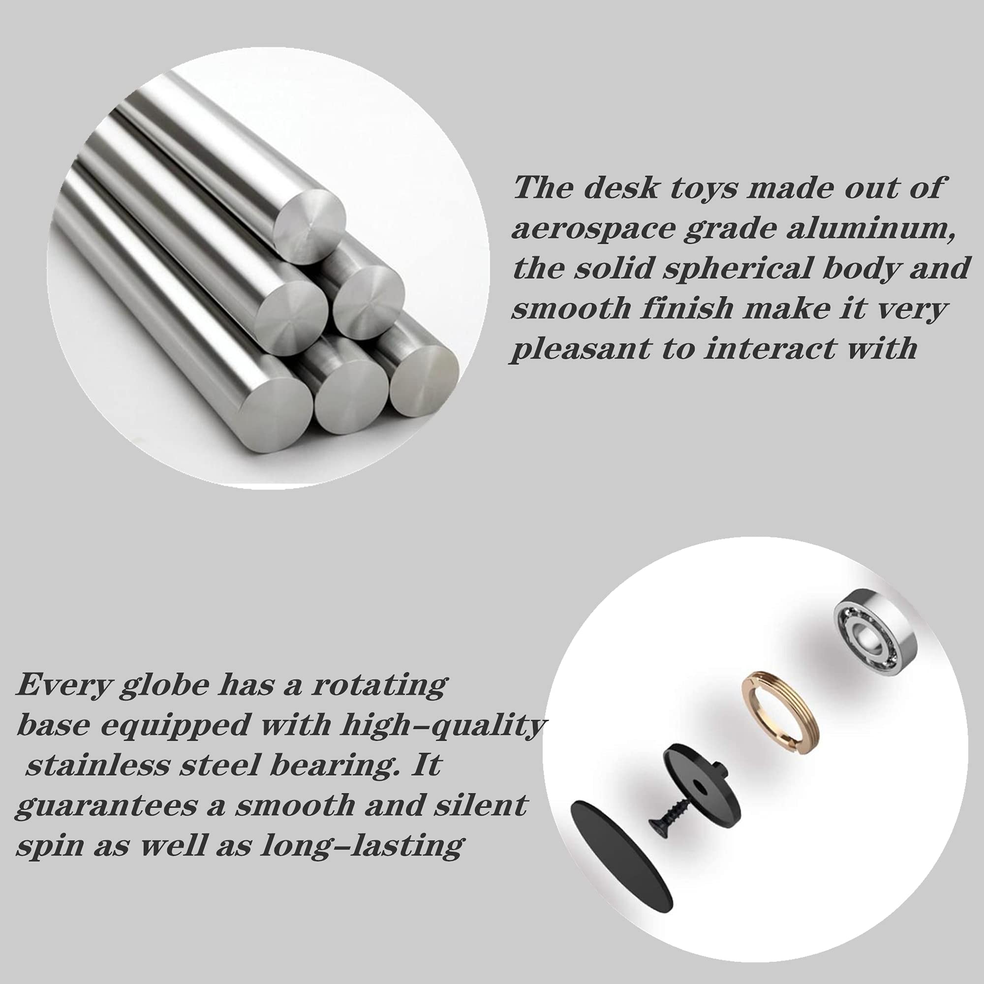 MADNIU aerospace-grade aluminum shell ensures durable, smooth spins