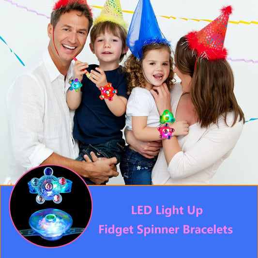 Maegawa LED bracelet spinner worn on the wrist for classroom rewards.