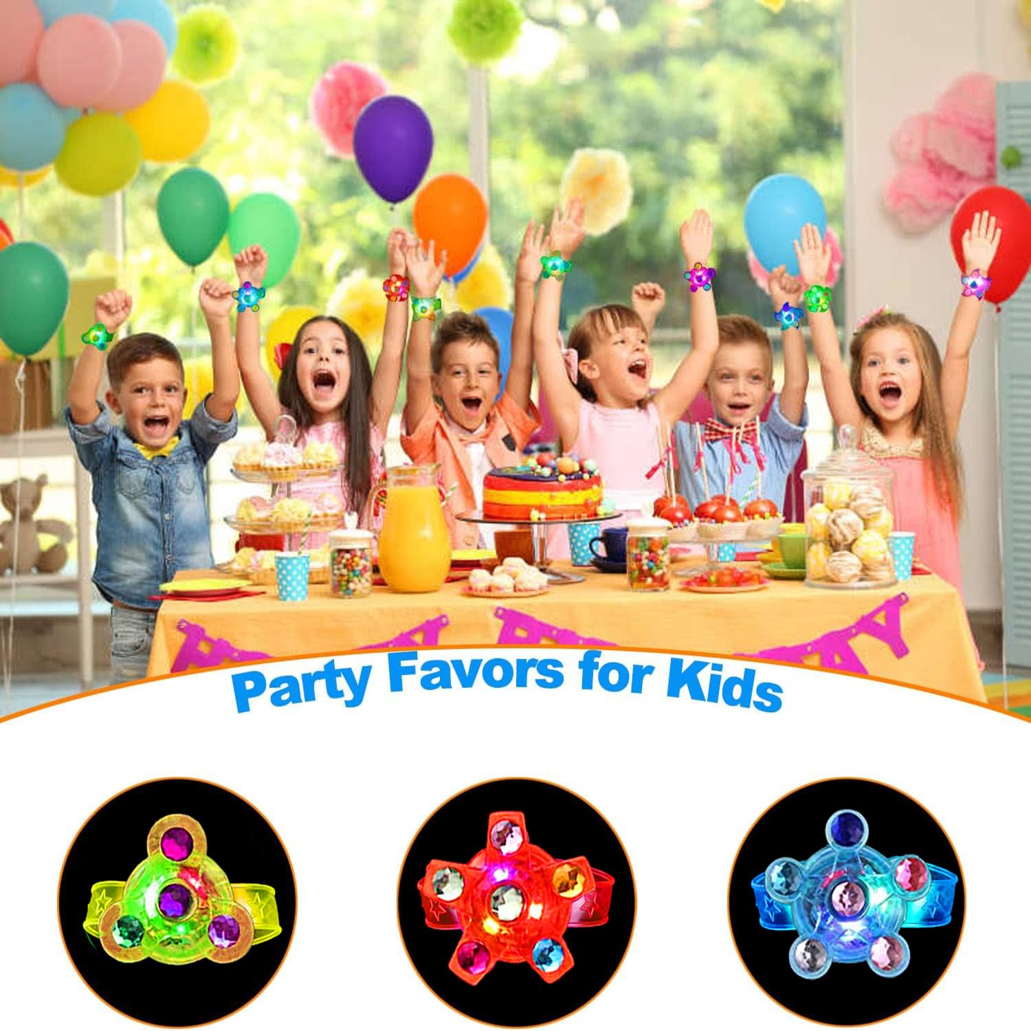 Maegawa glow-in-dark bracelet spinner offers three color options for events.