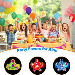 Maegawa glow-in-dark bracelet spinner offers three color options for events.