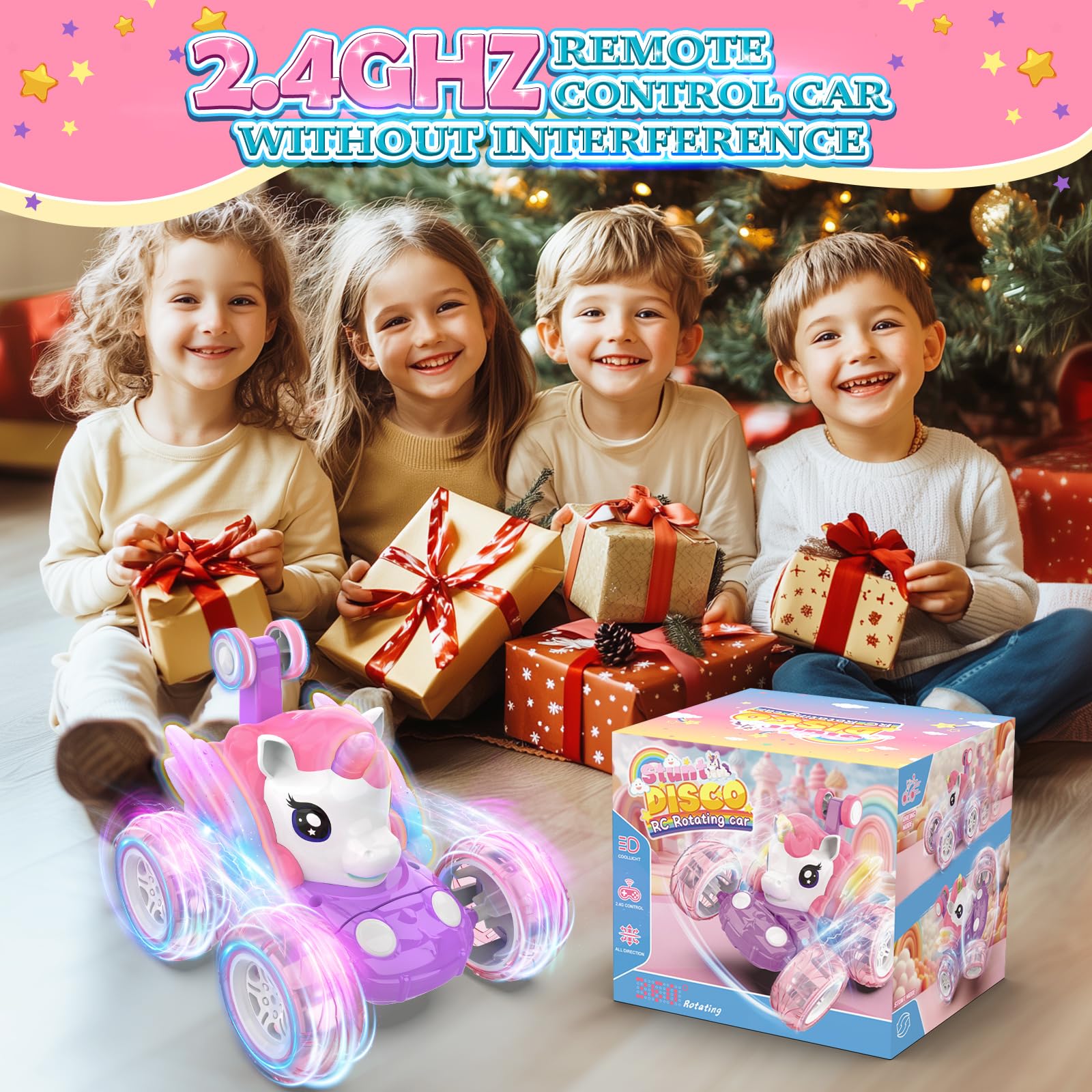 Mafbeanl pink RC car designed for ages 3–12; versatile gift