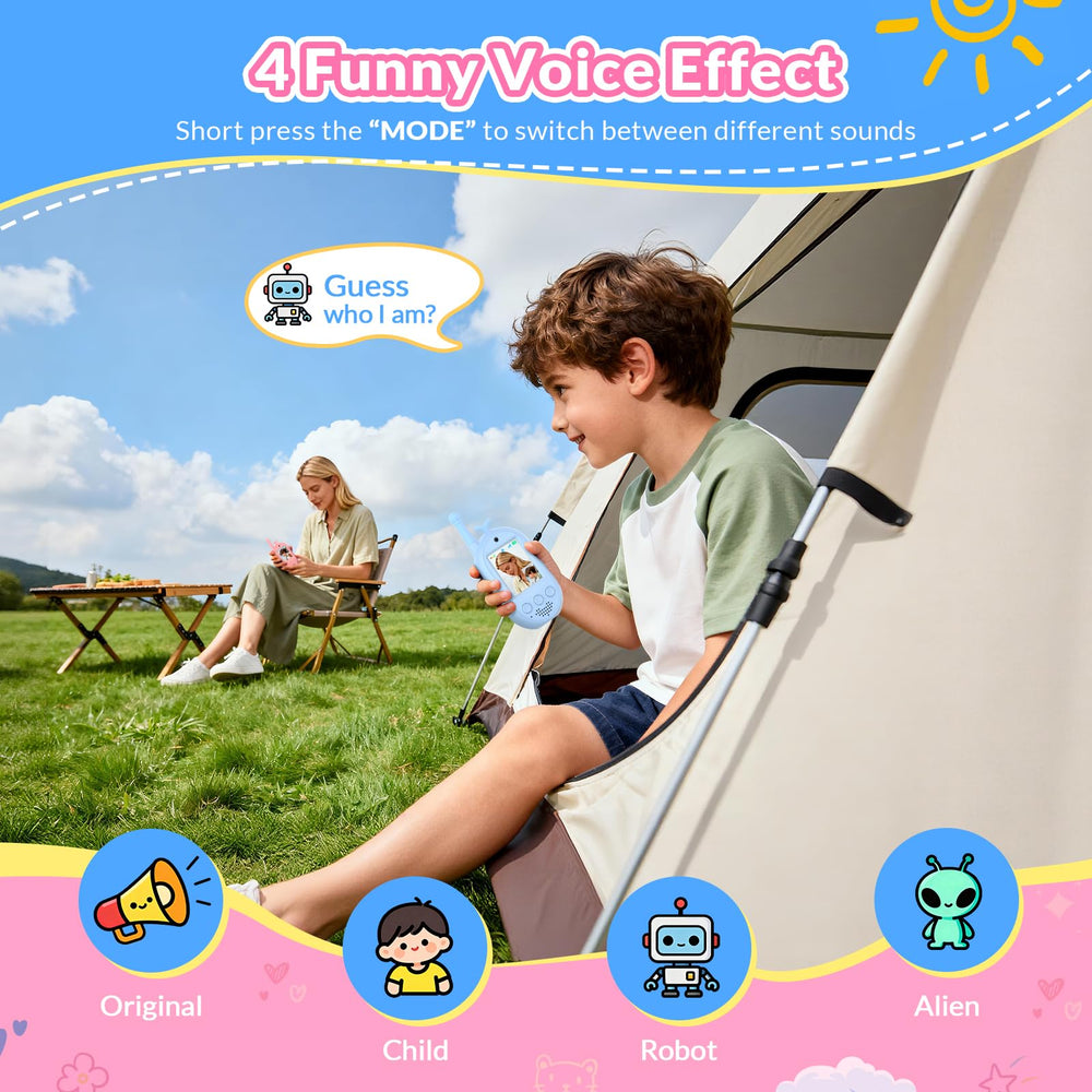 mafiti video walkie talkie kids wave pattern design with comfortable grip