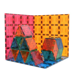 Mag Genius magnet tiles addition expands building possibilities for family creativity.