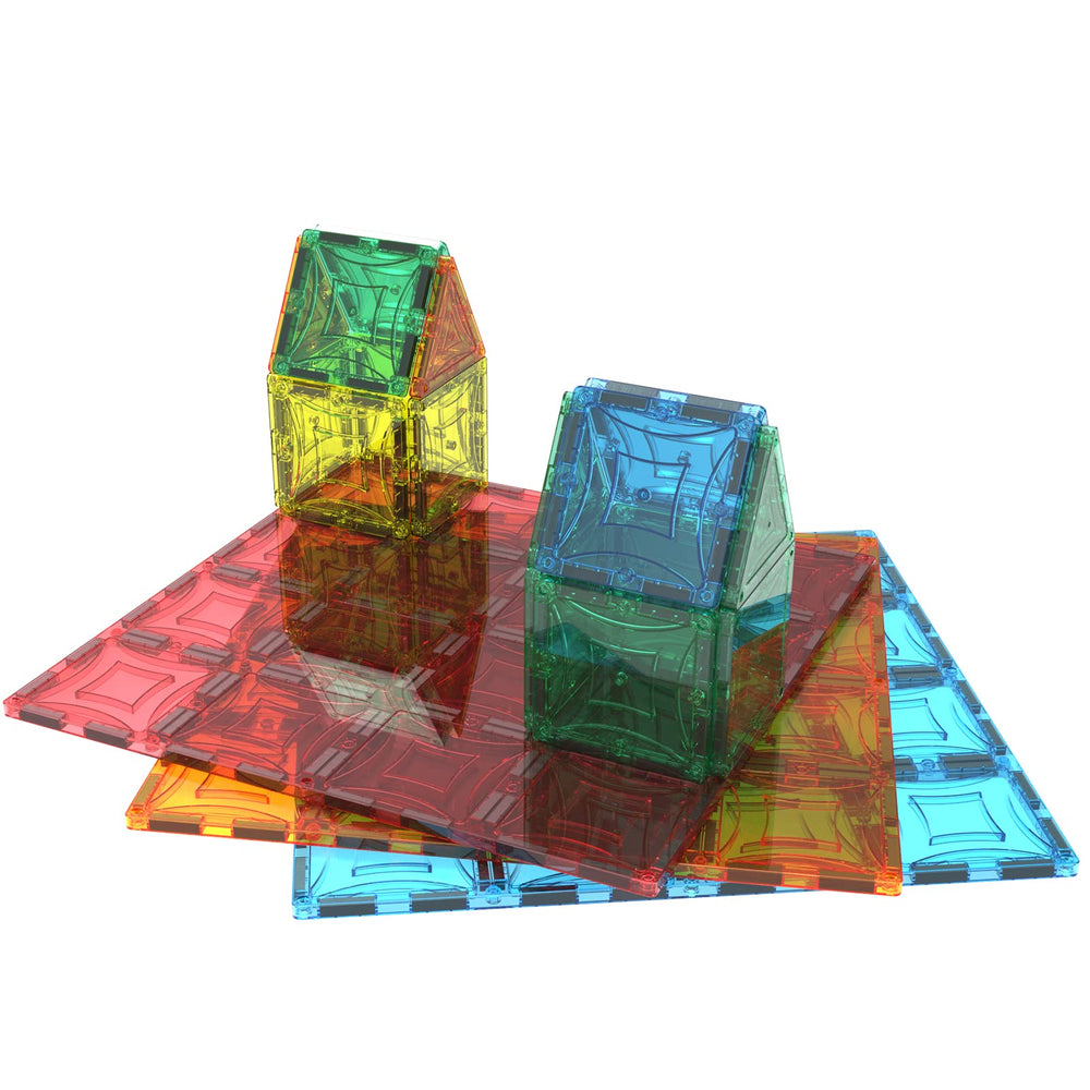 Mag Genius transparent colors help kids see connections and design clearly.
