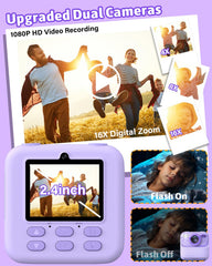 MgaoLo instant print camera records 1080p video for lasting memories