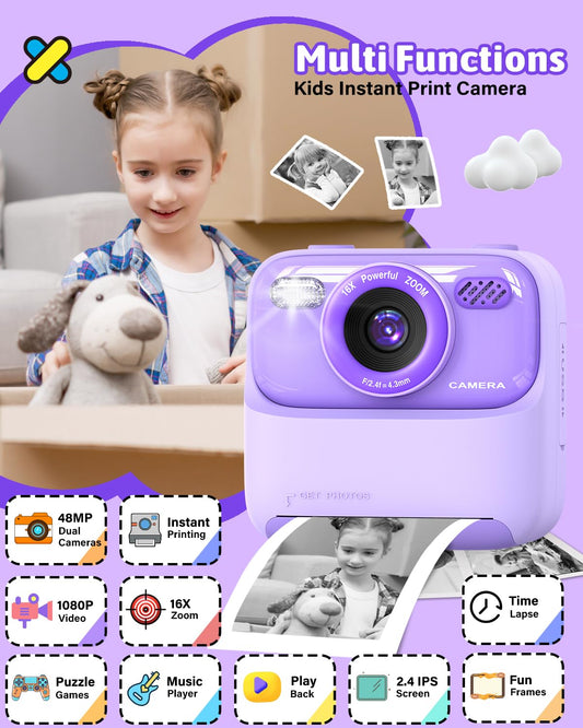 MgaoLo camera 2.4-inch IPS display for clear kid-friendly viewing