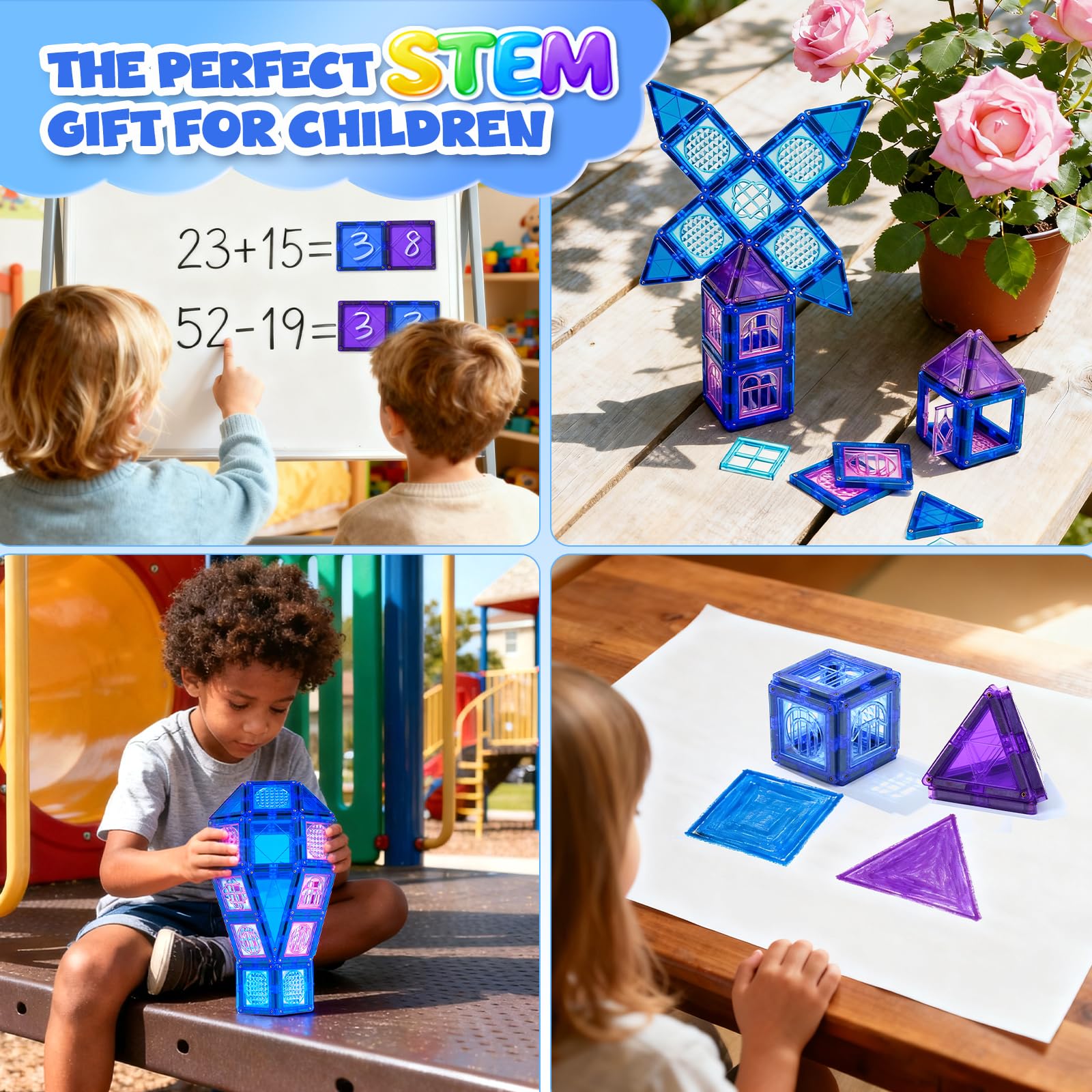 MAGBLOCK child safe magnets ensure durable, kid friendly play