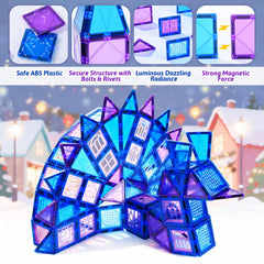 MAGBLOCK ocean jellyfish tile set promotes sensory exploration and color recognition