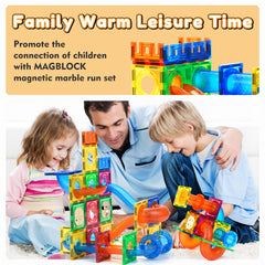 MAGBLOCK 3D marble run track sparks creativity