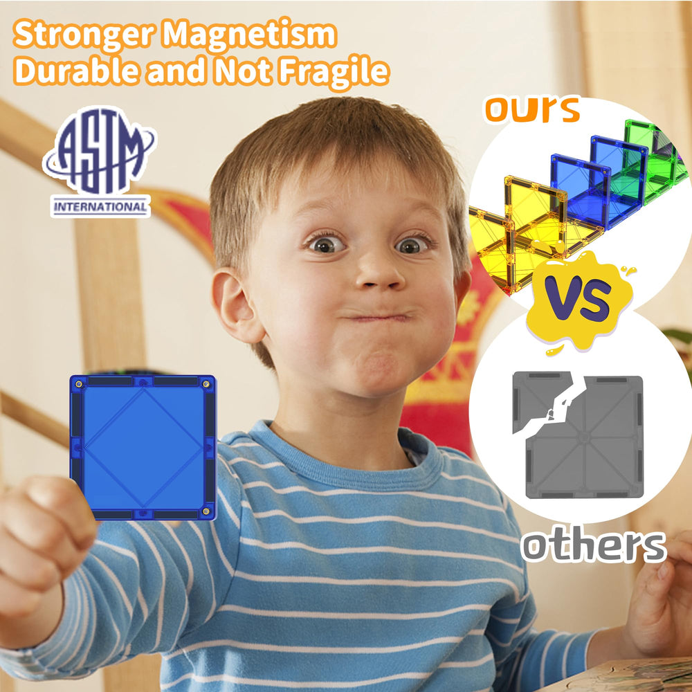 MAGBLOCK compatible with similar-size tiles for expanded play