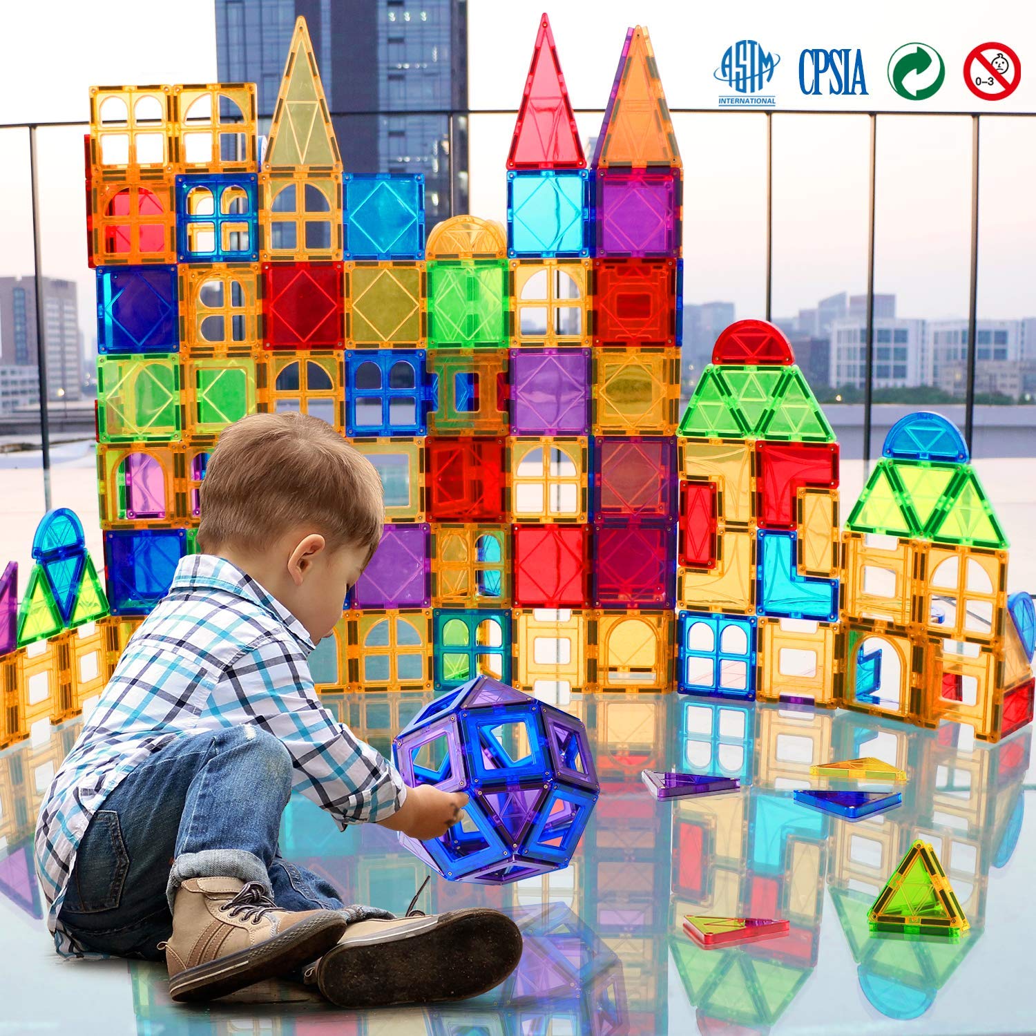 MAGBLOCK supports early learning in spatial reasoning and creativity
