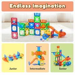 MAGBLOCK family game night with educational play