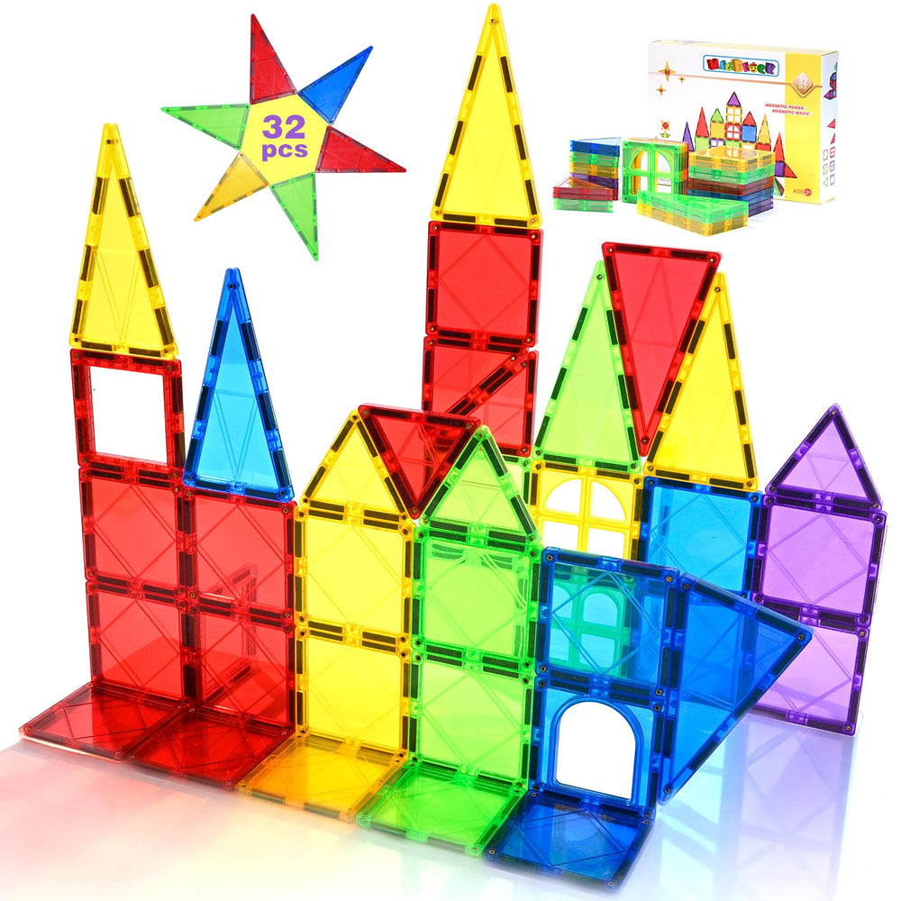 MAGBLOCK magnetic tiles table assembly for easy, creative building sessions.