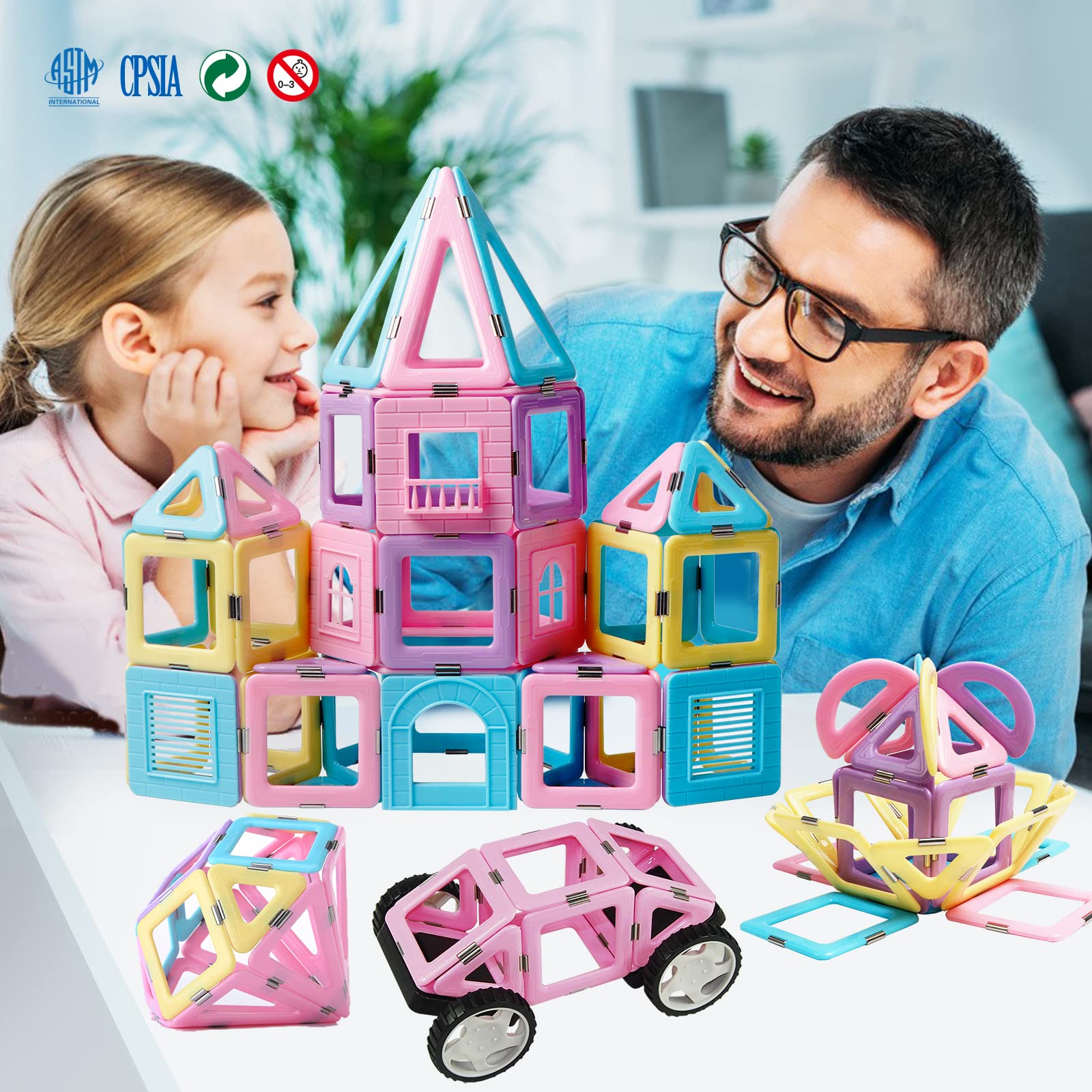 MAGBLOCK open-ended play sparks imagination during construction sessions.
