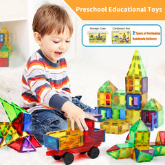 MAGBLOCK STEM learning tiles spark logic, geometry, and creativity
