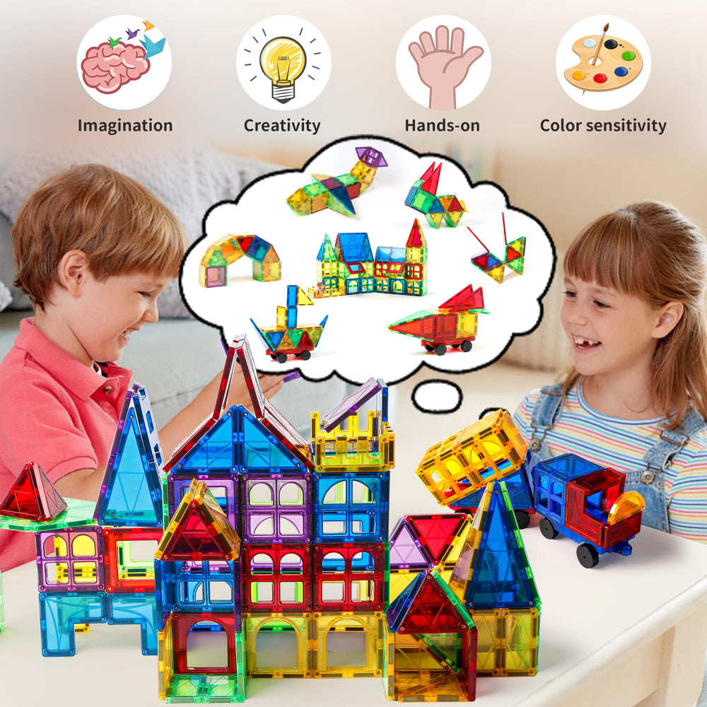 MAGBLOCK strong magnets ensure sturdy structures for tall builds