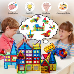 MAGBLOCK strong magnets ensure sturdy structures for tall builds