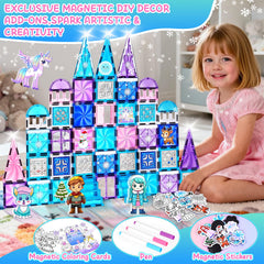 Magbubp magnetic stairs and dome roofs support tall, dynamic castle builds