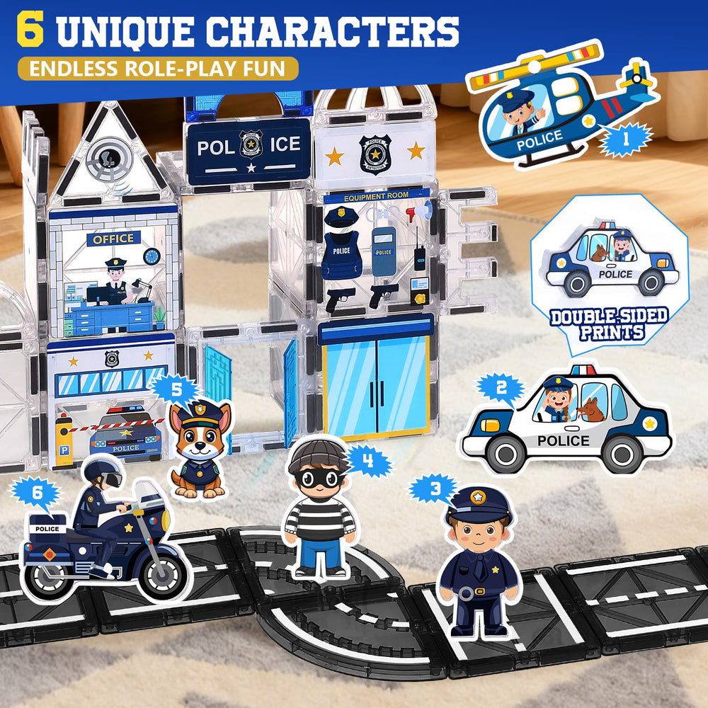 Magbubp magnetic-tiles-detailed-mission-board supports creative city-building.