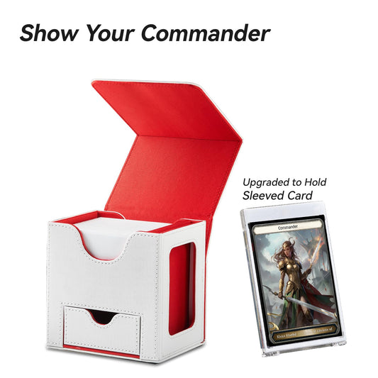Mage Tech deck box holds 100 double-sleeved MTG cards for easy organization.