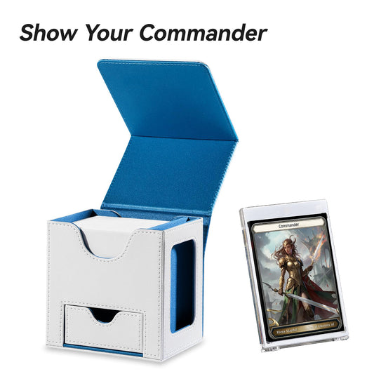 Mage Tech Card Deck Box commander display highlights your commander while protecting it.