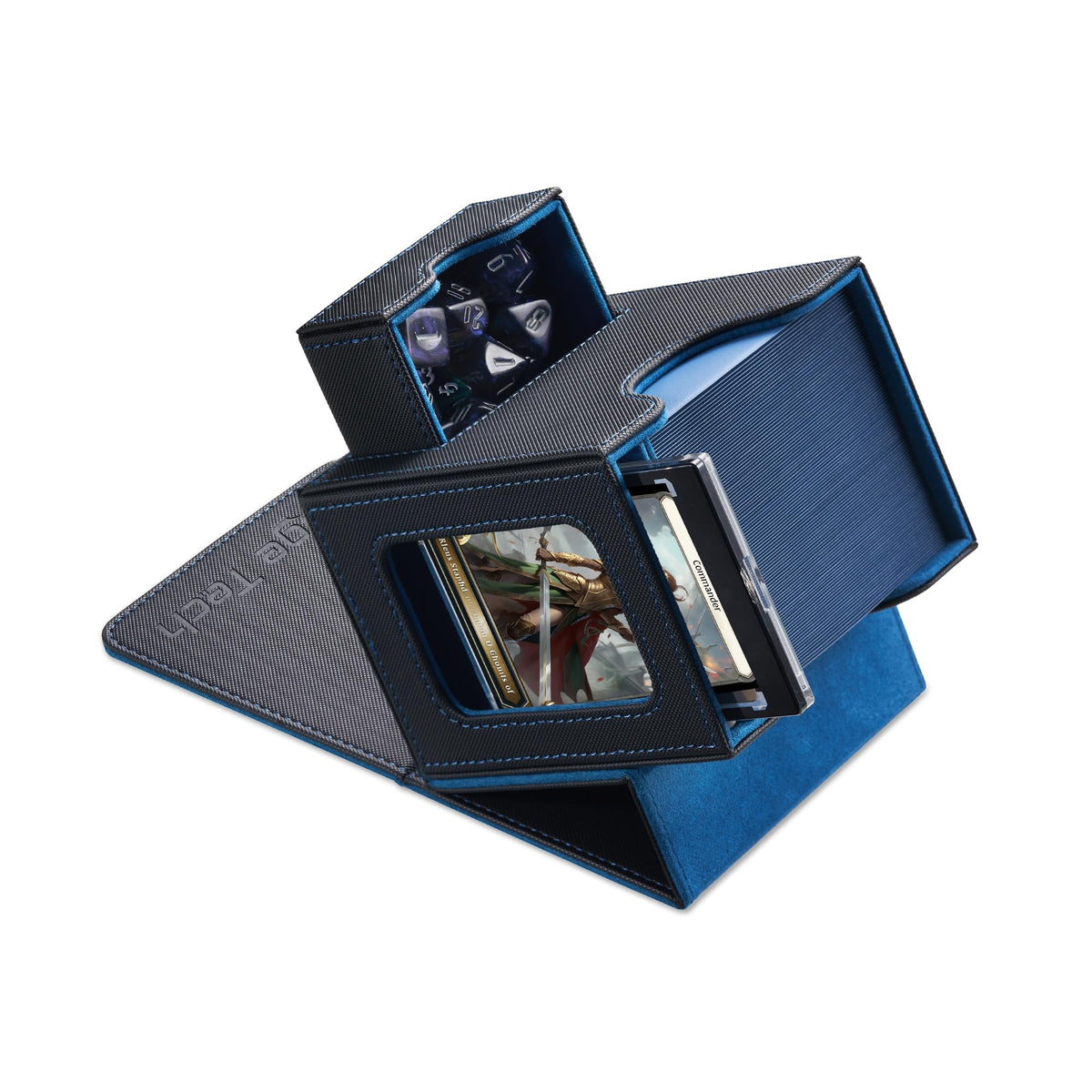 Mage Tech Card Deck Box with magnetic closure for secure transport during travel