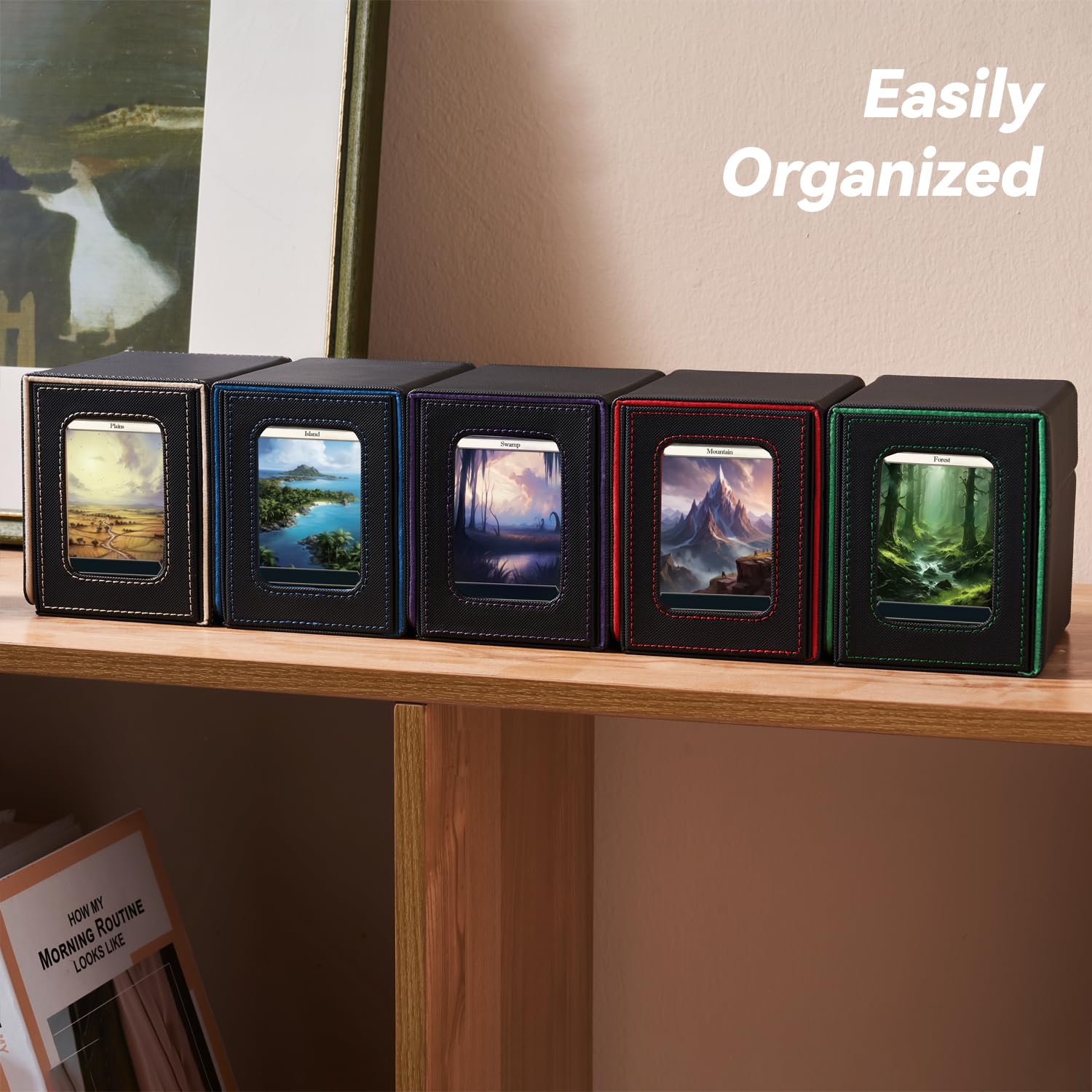 UV-protected card holder preserves card condition in light