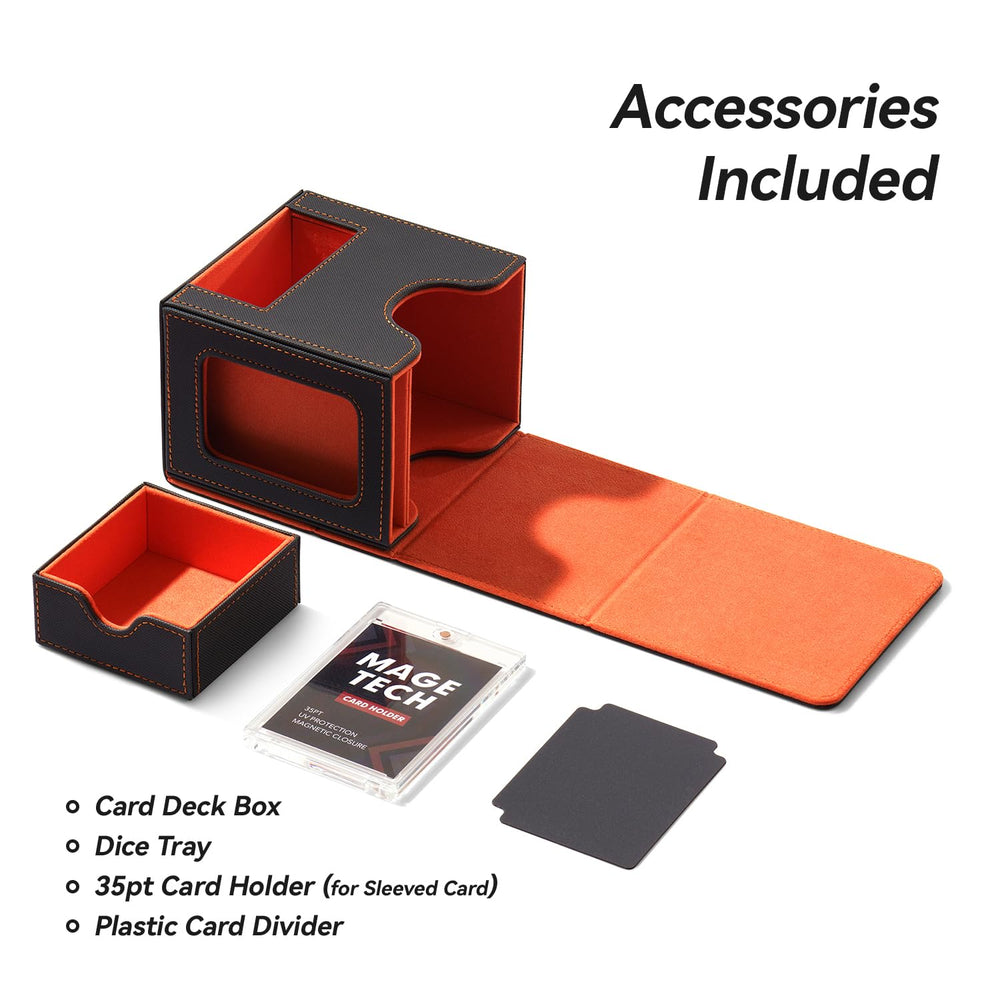 Mage Tech UV-protective holder preserves your commander card’s condition.