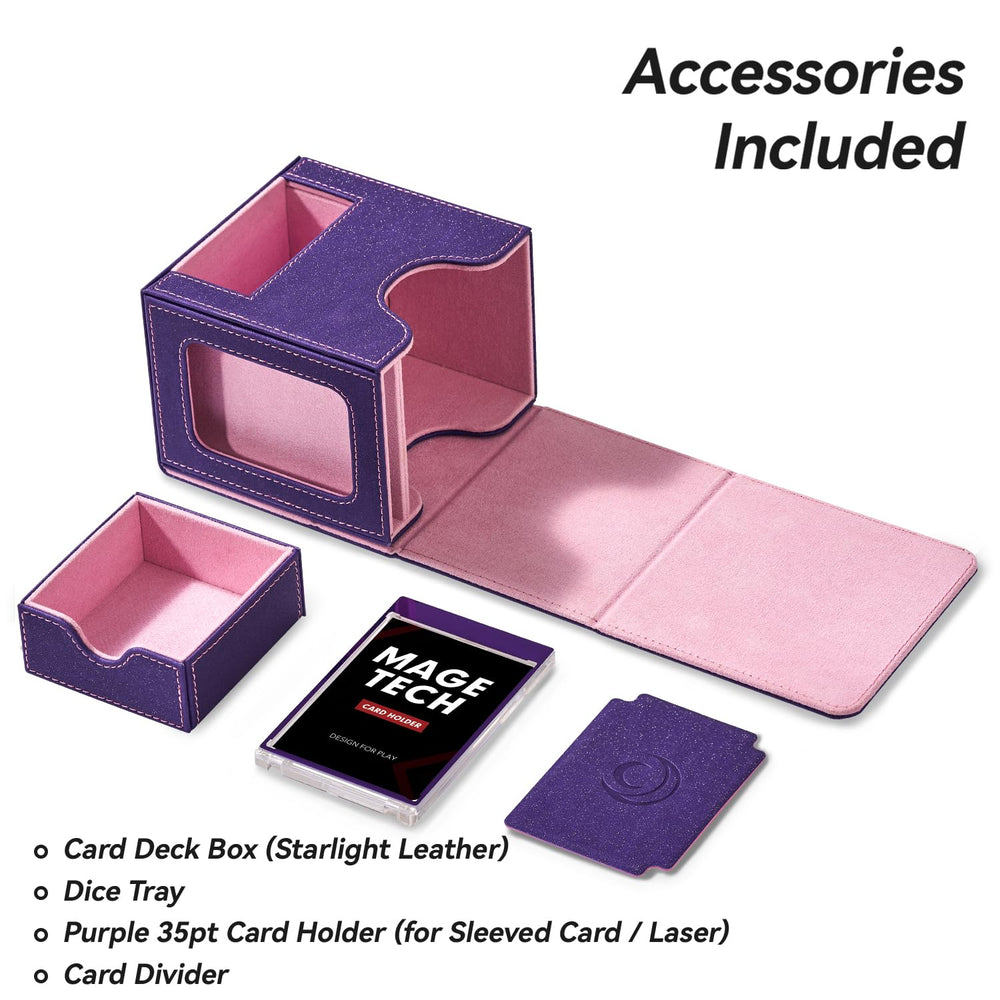 Mage Tech magnet closure keeps the box secured during transport.