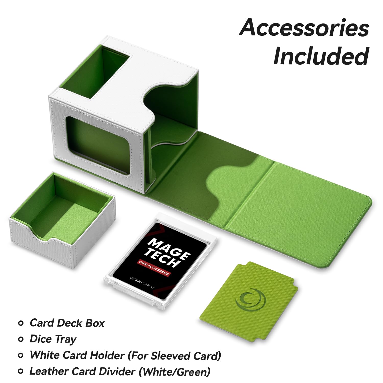 Mage Tech magnetic closure and UV-protective holder secure contents in transit.