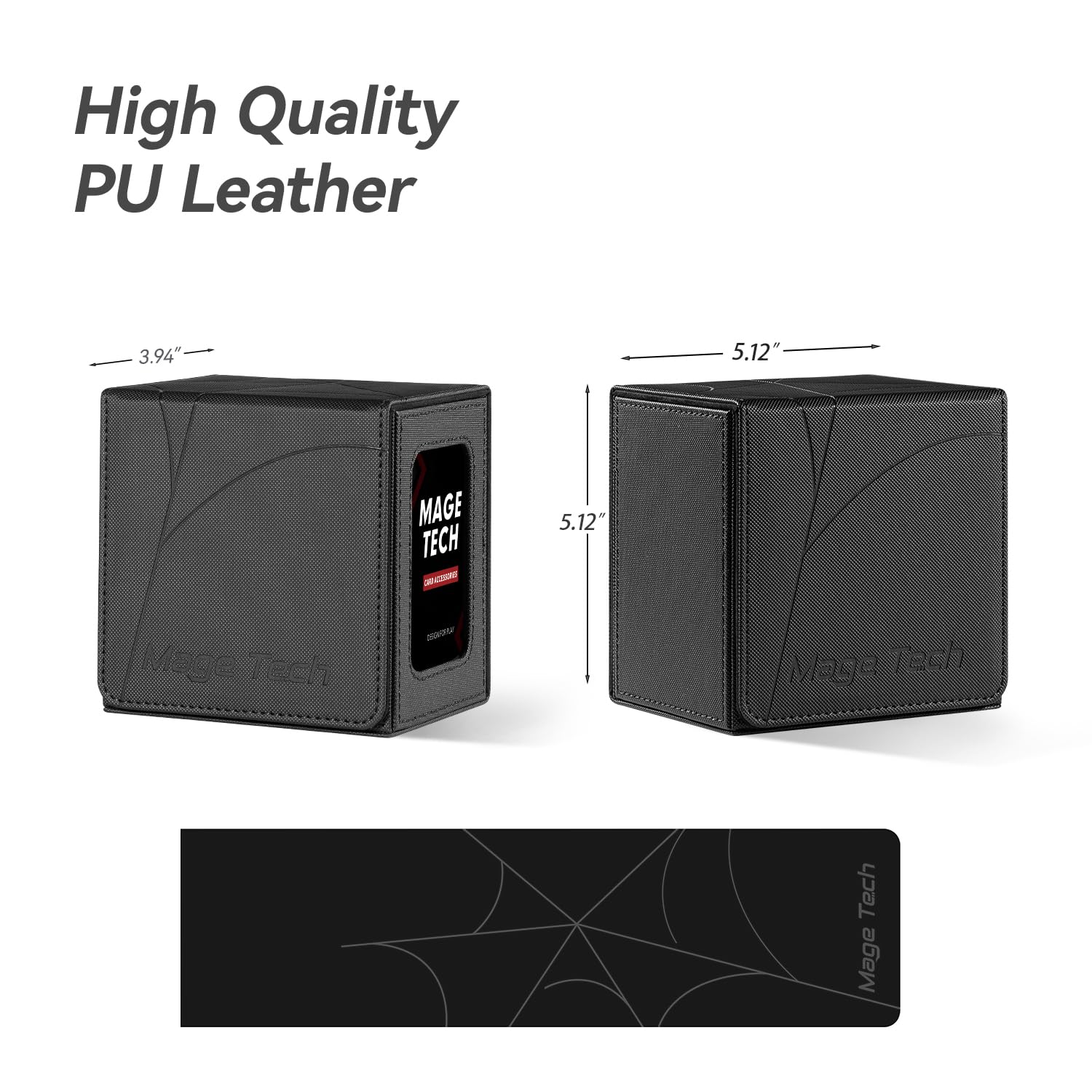 Mage Tech magnetic closure keeps the box securely closed during transit.