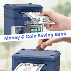 MAGIBX piggy bank automatic roller deposits banknotes smoothly.