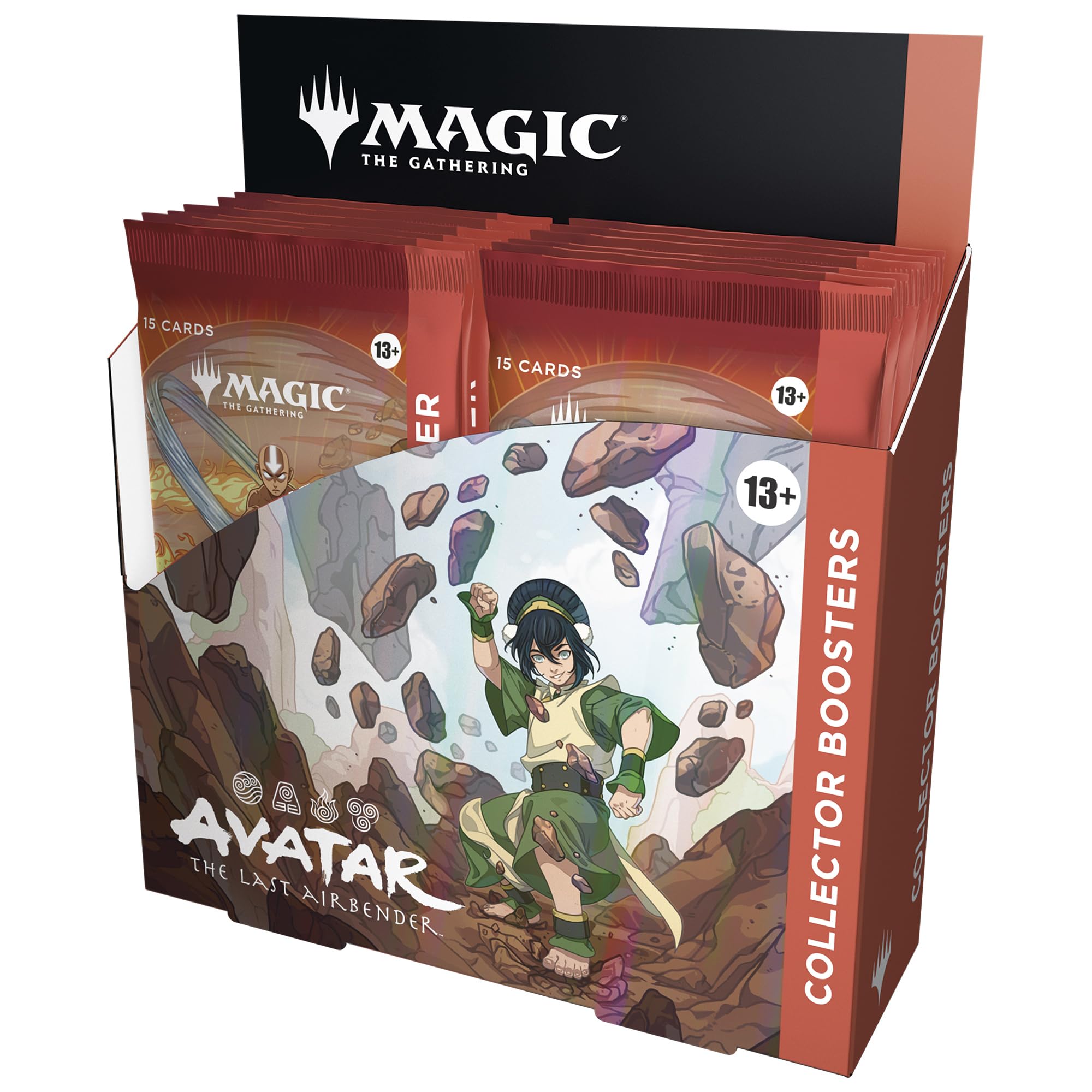 Magic: The Gathering Avatar booster box with 12 packs, ideal for display and collection.
