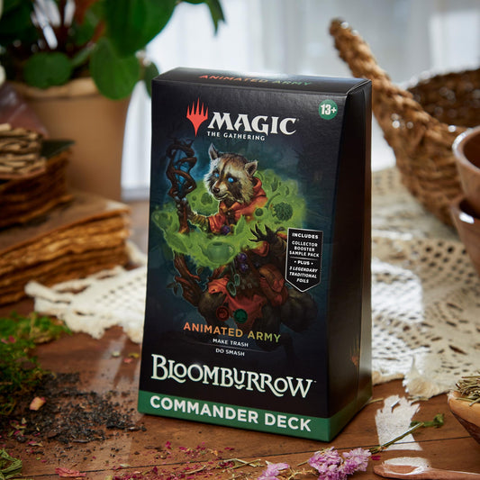 Magic: The Gathering Bloomburrow collector booster sample pack with rare card included